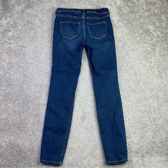 Abercrombie Kids Jeans Girl’s 15/16 Blue Legging High Rise Pull On Dark Wash - Picture 3 of 11